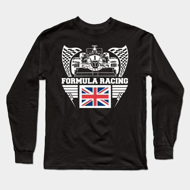 British Formula Racing Long Sleeve T-Shirt by RadStar